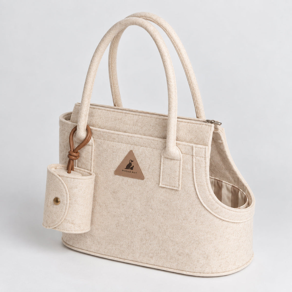 Nooee Pet Ash Felt Dog Carrier