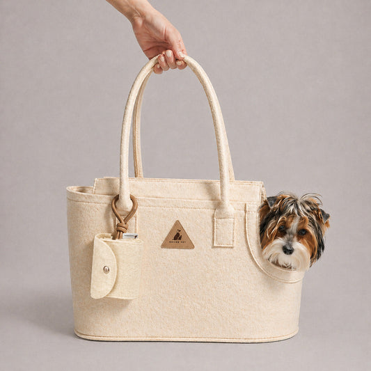 Nooee Pet Ash Felt Dog Carrier