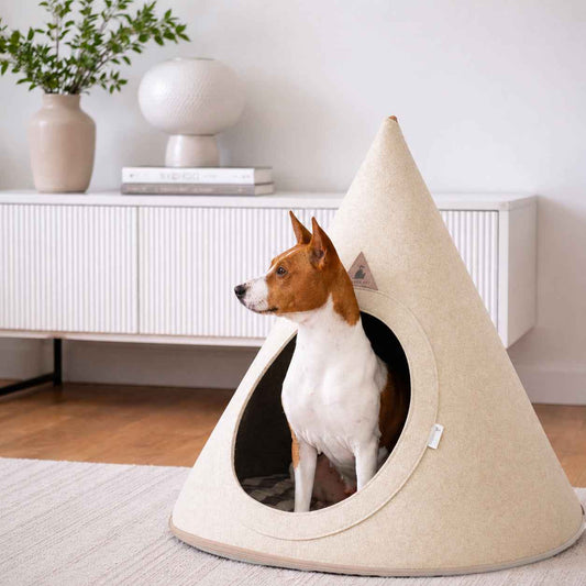 Nooee Pet Cave Buddy (L) – Cream/Brown