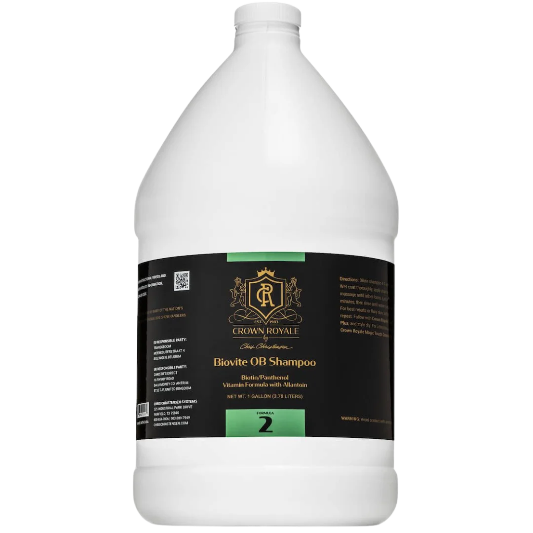 Biovite #2 OB Shampoo Concentrate 1Gallon by Crown Royale professional dog grooming tool Southlake Paws