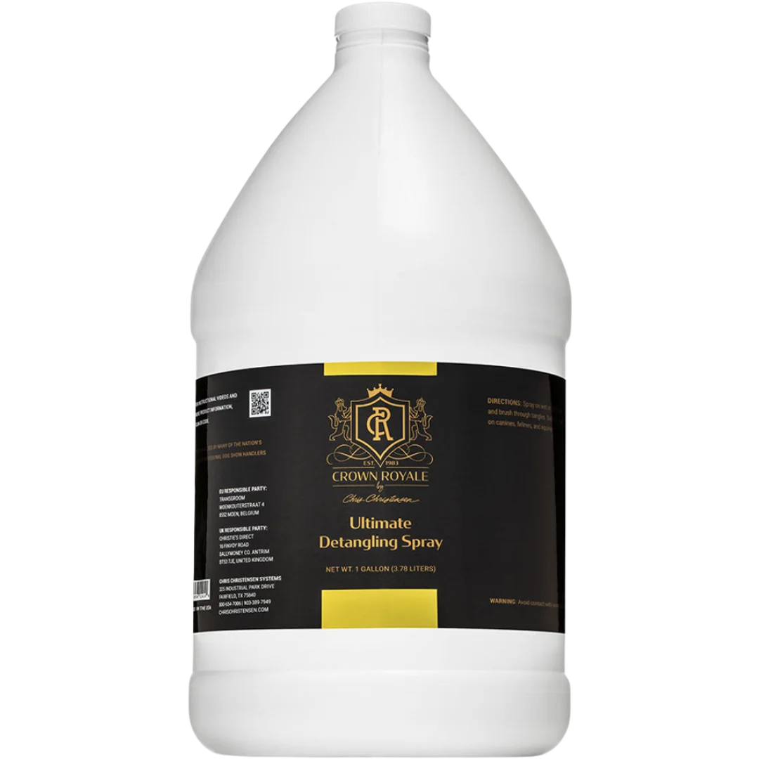 Ultimate Detangling Spray 1Gallon by Crown Royale professional dog grooming tool Southlake Paws