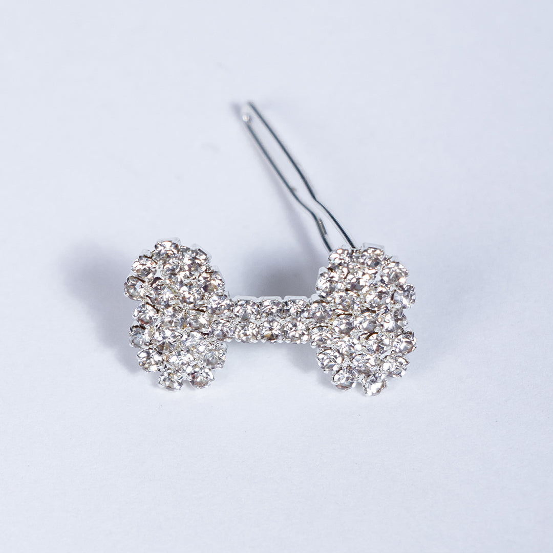 Crystal Bone Barrette Crystal Bows & Barrettes - Designer Dog Clothes from Southlake Paws