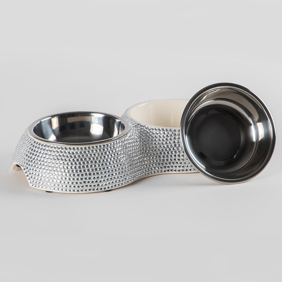 Crystal Dining Bowl Crystal Bowls - Designer Dog Clothes from Southlake Paws