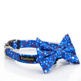 Load image into Gallery viewer, EcoBark Bow Tie Collar - Nautical Print
