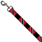 Dog Leash - Trinidad & Tobago Flags/Black Block