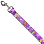 Dog Leash - Frozen Anna/Elsa/Olaf Poses/Scenes Purples