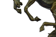 Large Art Deco Hot Cast Collectible Arabian Racing Horse Bronze Sculpture Figure