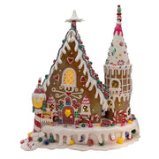 Kurt Adler 13-Inch Claydough Gingerbread Inn with C7 Bulb