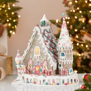Kurt Adler 13-Inch Claydough Gingerbread Inn with C7 Bulb