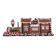 Kurt Adler 19.5-Inch Battery-Operated Gingerbread LED Train Tablepiece