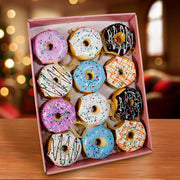 Kurt Adler Set of Twelve 2.75-Inch Donut Ornament