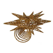Kurt Adler 16.5-Inch Gold Glitter Wire 3D Star Treetop
