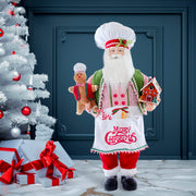Kurt Adler 40-Inch Christmas Chef Santa with Gingerbread