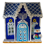 Kurt Adler 7-Inch Battery-Operated Hanukkah LED House Table Piece