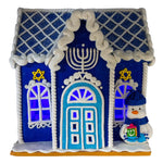 Kurt Adler 7-Inch Battery-Operated Hanukkah LED House Table Piece