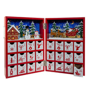 Kurt Adler 13-Inch Battery Operated Lighted Wooden Christmas Advent Calendar