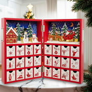 Kurt Adler 13-Inch Battery Operated Lighted Wooden Christmas Advent Calendar