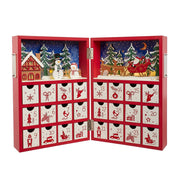 Kurt Adler 13-Inch Battery Operated Lighted Wooden Christmas Advent Calendar