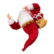 Kurt Adler 12-Inch Standing Christmas Santa with Sack