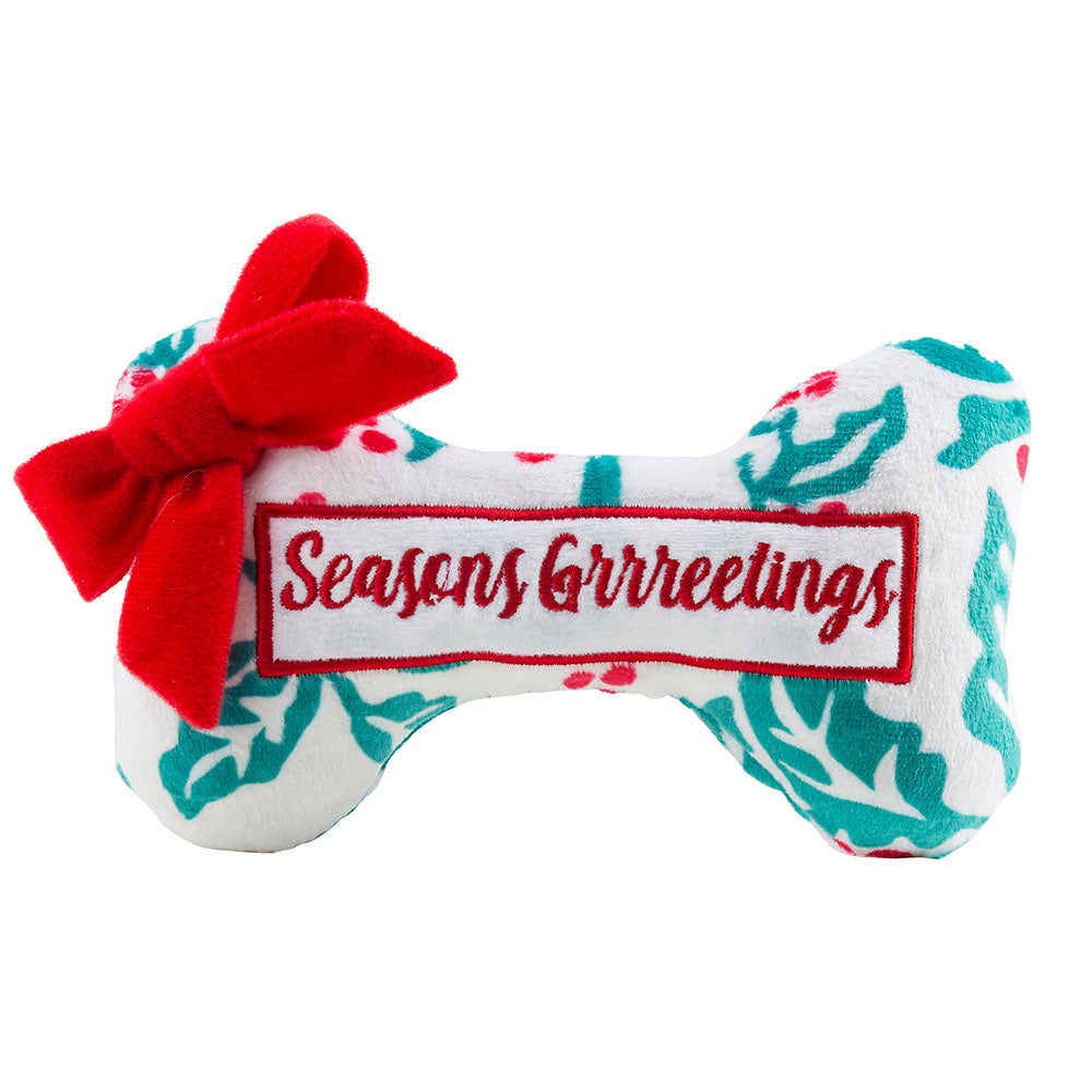 Starbarks Puppermint Mocha Holly Cup & Bone | Christmas Dog Toys