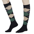 Load image into Gallery viewer, TuffRider Argyle Knee Hi Socks
