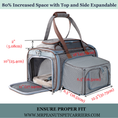 Load image into Gallery viewer, Mr. Peanut's Gold Series Standard Size Airline Compliant Expandable Pet Carrier
