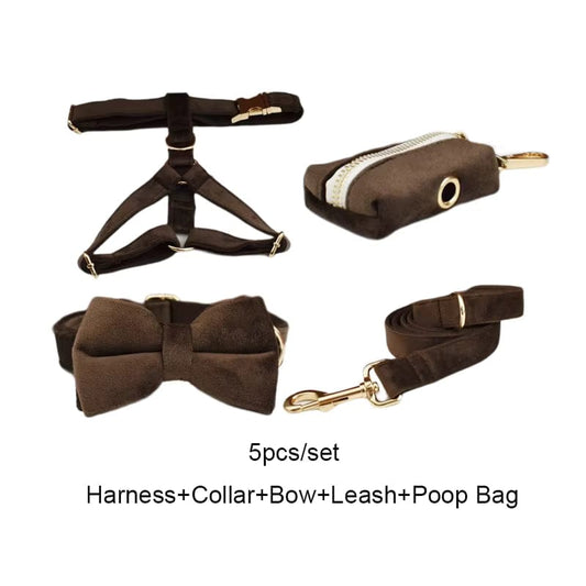 Dark Brown Velvet Set
