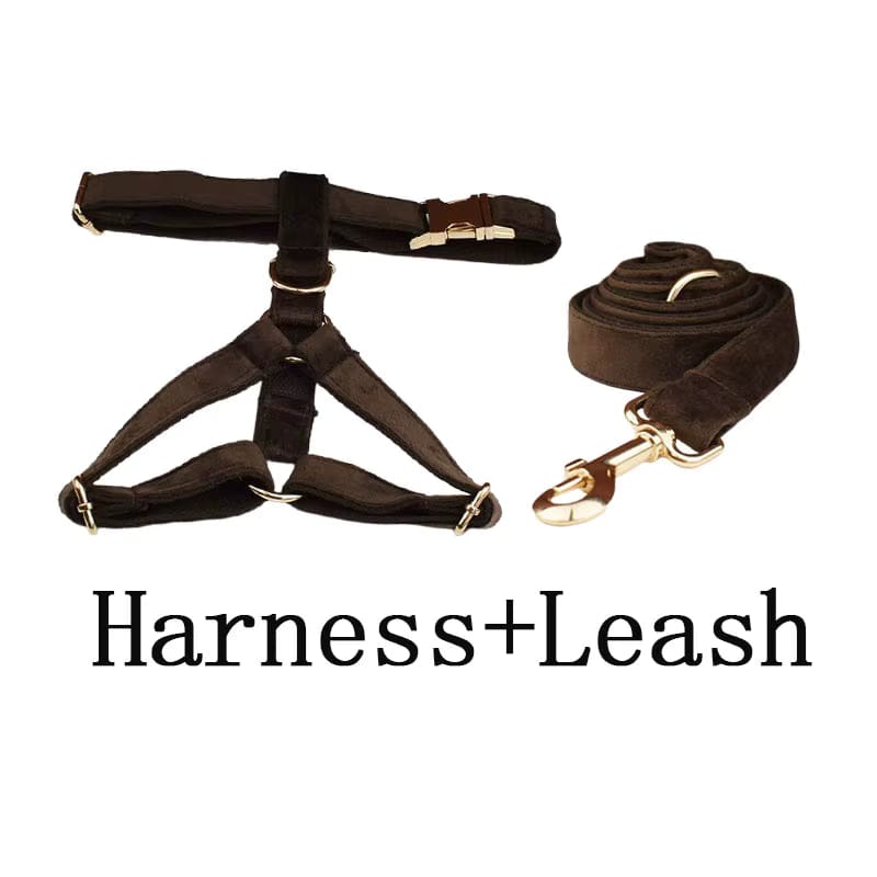 Dark Brown Velvet Set