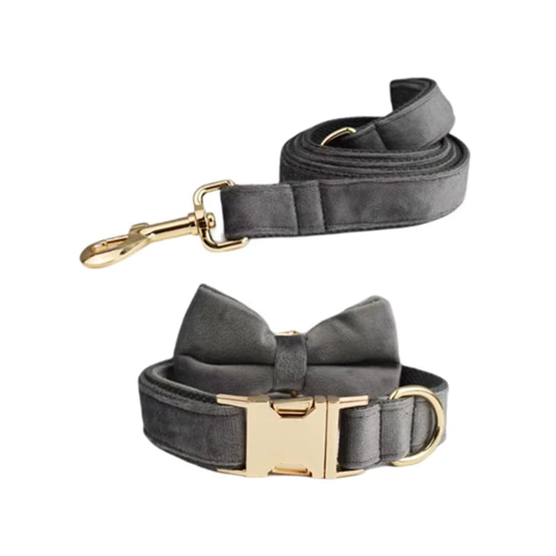 Dark Grey Velvet Set