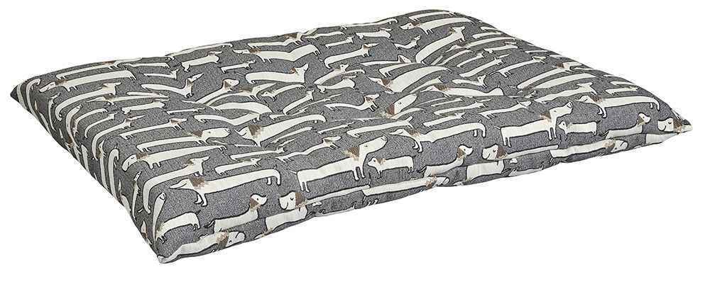 Bowsers Dashing Dogs Tufted Dog Crate Cushion - Washable Crate and Lounge Comfort