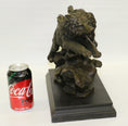 Load image into Gallery viewer, Running Wolves Dogs Wildlife Bronze Sculpture Statue Decor Signed Original Art
