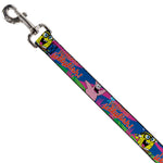 Dog Leash - Nerd SpongeBob & Patrick Starfish Running JUMPIN' JELLYFISH! Multi Color/Red