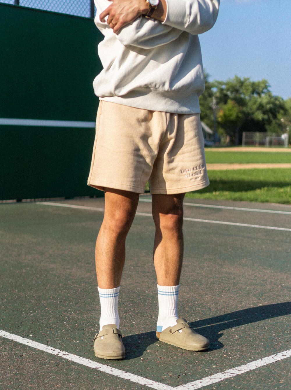 Human Embroidered Sweatshort 