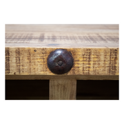 Oasis Large Dog Rustic Wood Kennel in Medium Wax 