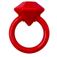 Load image into Gallery viewer, Diamond Ring Nylon Teething Ring for Puppies | Durable & USA Made
