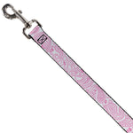 Dog Leash - Bandana/Skulls White/Pink