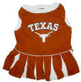 Load image into Gallery viewer, Texas Longhorns Cheerleader Dog Dress - College Pet Fan Apparel
