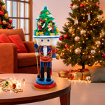 Kurt Adler 16.25-Inch Hollywood Mickey and Minnie Ice Skating Nutcracker