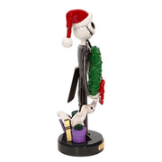 Kurt Adler 10-Inch Disney© Nightmare Before Christmas Jack Skellington With Wreath Nutcracker
