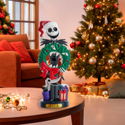 Kurt Adler 10-Inch Disney Nightmare Before Christmas Jack Skellington With Wreath Nutcracker