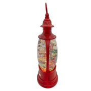 Kurt Adler 10-Inch Battery Operated USB LED Lighted Lantern with Spinning Glitter Water