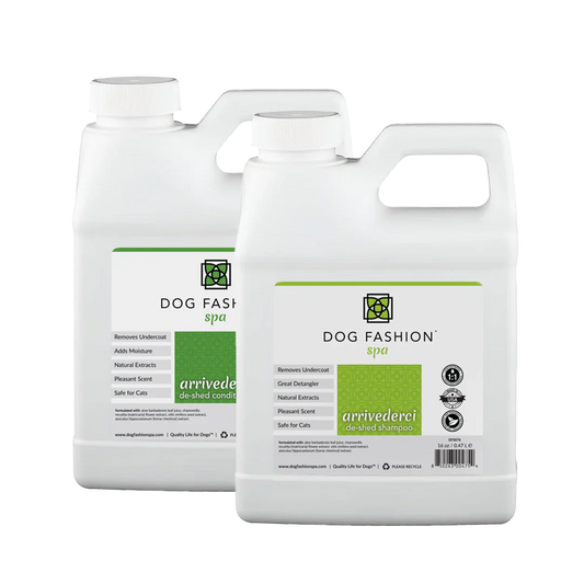 Arrivederci De-Shedding 16oz Set by Dog Fashion Spa professional dog grooming tool Southlake Paws