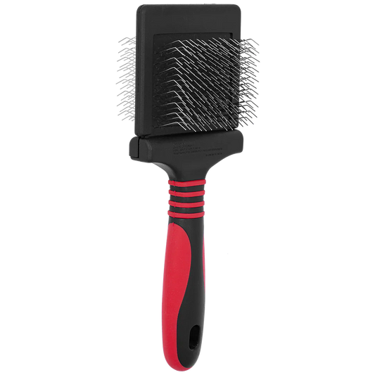 Dematting Extra Firm Red Slicker Brush by Dog Fashion Spa professional dog grooming tool Southlake Paws