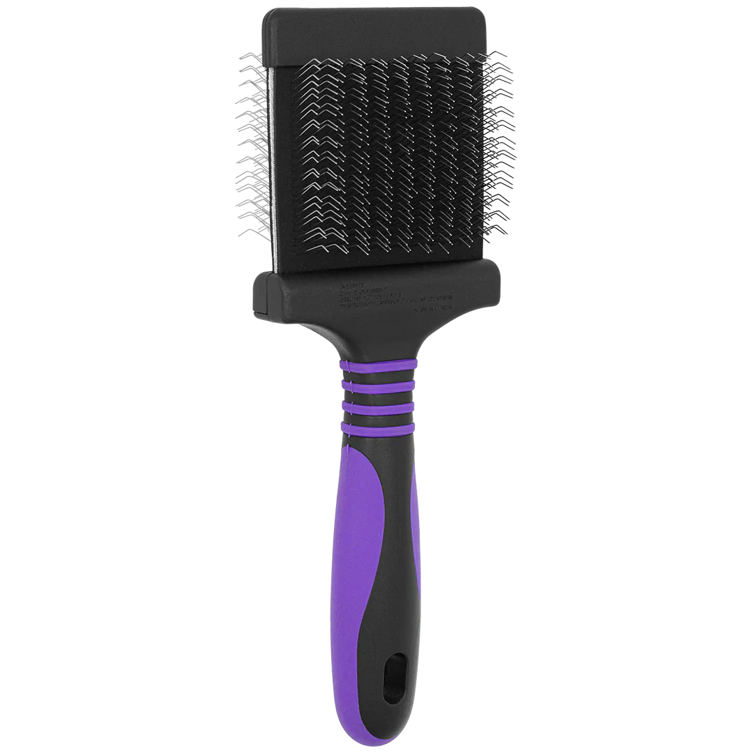 Deshedding Medium Firm Purple Slicker Brush by Dog Fashion Spa professional dog grooming tool Southlake Paws