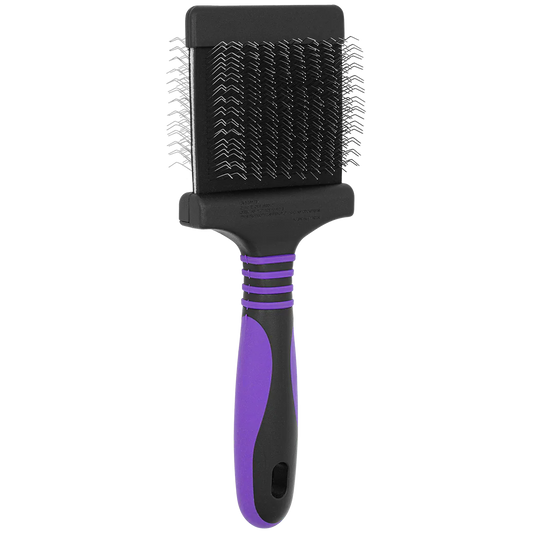 Deshedding Medium Firm Purple Slicker Brush by Dog Fashion Spa professional dog grooming tool Southlake Paws
