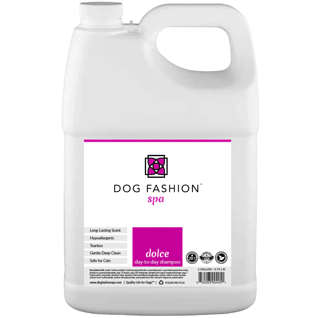 Dolce Day-to-Day Shampoo Gallon by Dog Fashion Spa professional dog grooming tool Southlake Paws