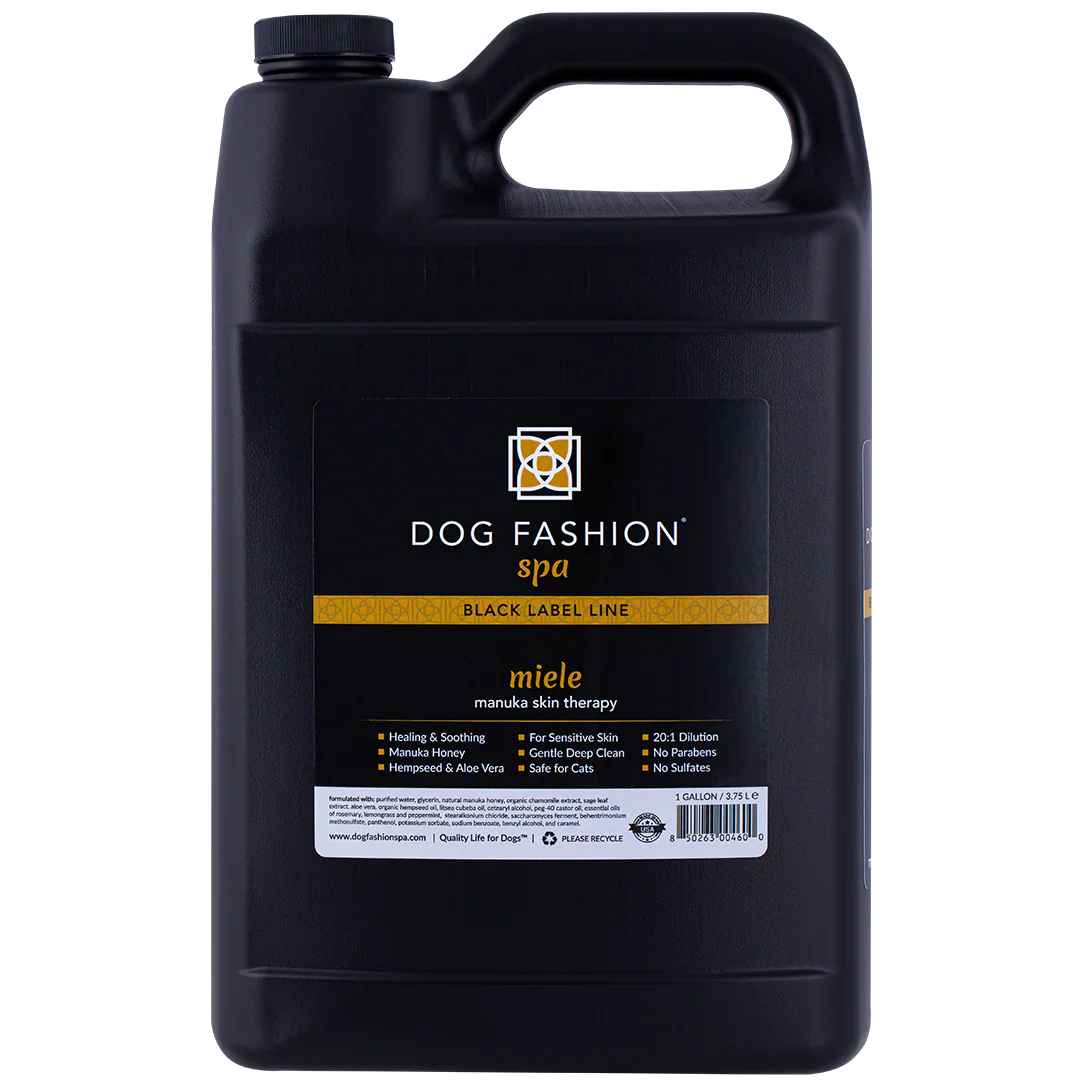 Miele Manuka Honey Shampoo Gallon by Dog Fashion Spa professional dog grooming tool Southlake Paws