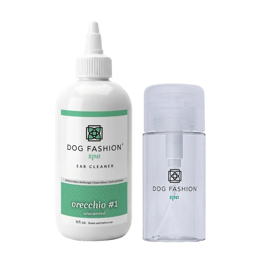 Orecchio #1 Unscented Ear Cleaner 8oz with Ear Cleaner Bottle by Dog Fashion Spa
