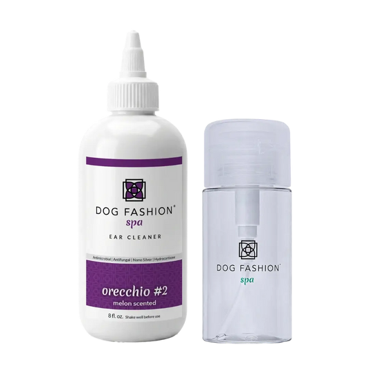 Orecchio #2 Melon Scented Ear Cleaner 8oz with Ear Cleaner Bottle by Dog Fashion Spa