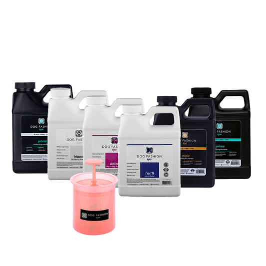 Shampoos and Conditioner Set 16oz with Foamer by Dog Fashion Spa professional dog grooming tool Southlake Paws